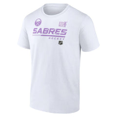 NHL White Buffalo Sabres NHL Hockey Fights Cancer T-Shirt