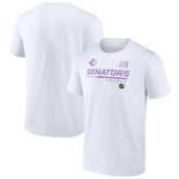 NHL White Ottawa Senators NHL Hockey Fights Cancer T-Shirt