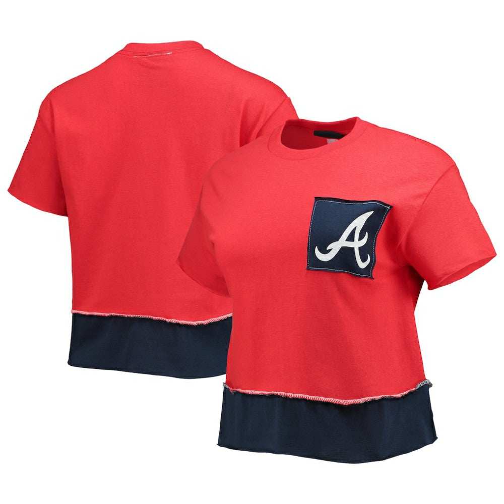 MLB Atlanta Braves Refried Apparel Women's Cropped T-Shirt