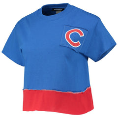 MLB Chicago Cubs Refried Apparel Women's Cropped T-Shirt