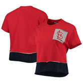 MLB St. Louis Cardinals Refried Apparel Women's Cropped T-Shirt
