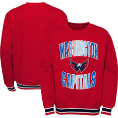 NHL Red Washington Capitals Youth Classic Blueliner Pullover Sweatshirt