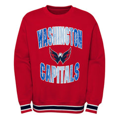 NHL Red Washington Capitals Youth Classic Blueliner Pullover Sweatshirt