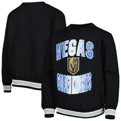 NHL Black Vegas Golden Knights Youth Classic Blueliner Pullover Sweatshirt