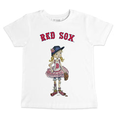 MLB Boston Red Sox Tiny Turnip Youth Baseball Babes T-Shirt