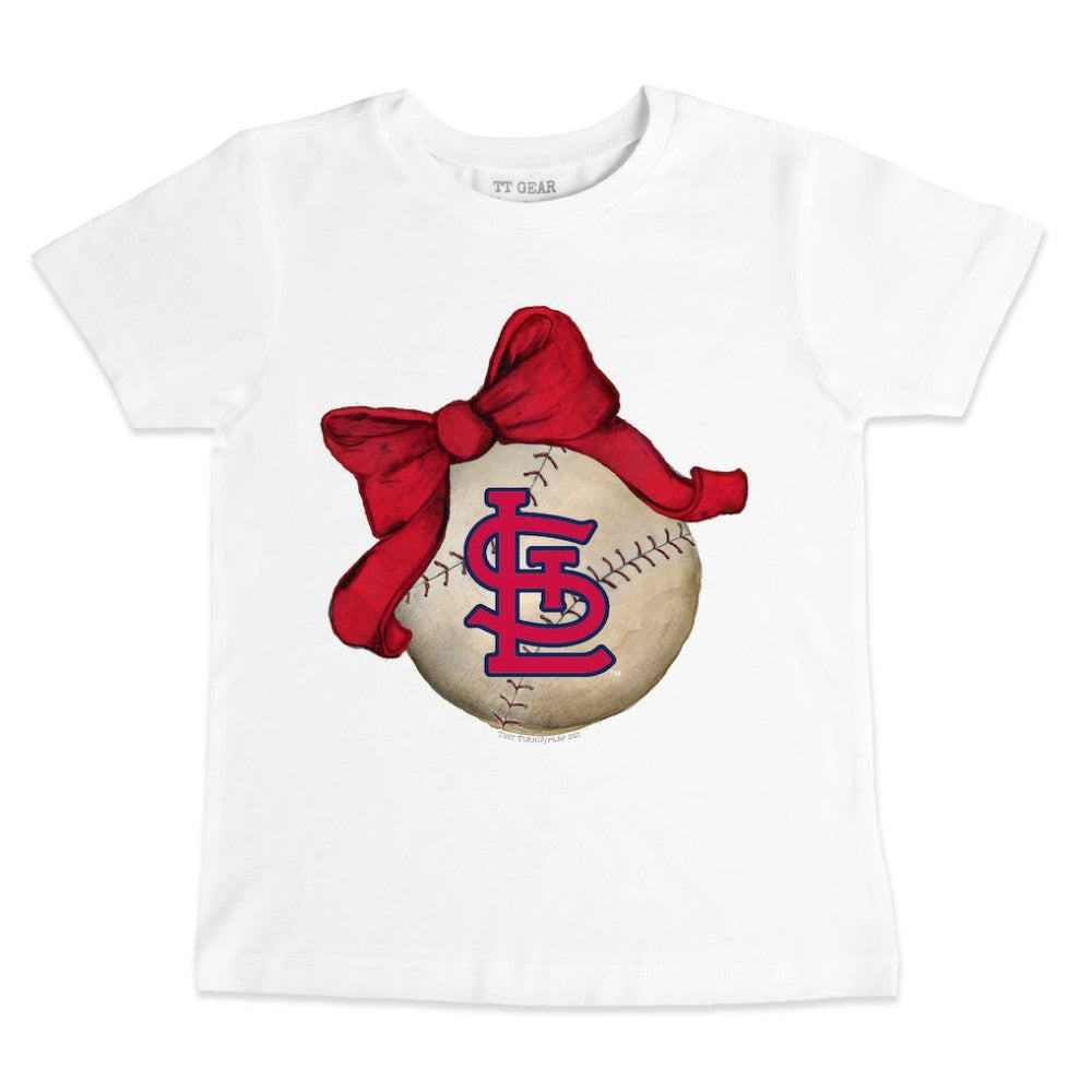 MLB St. Louis Cardinals Tiny Turnip Youth Baseball Bow T-Shirt