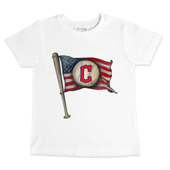 MLB Cleveland Guardians Tiny Turnip Youth Baseball Flag T-Shirt