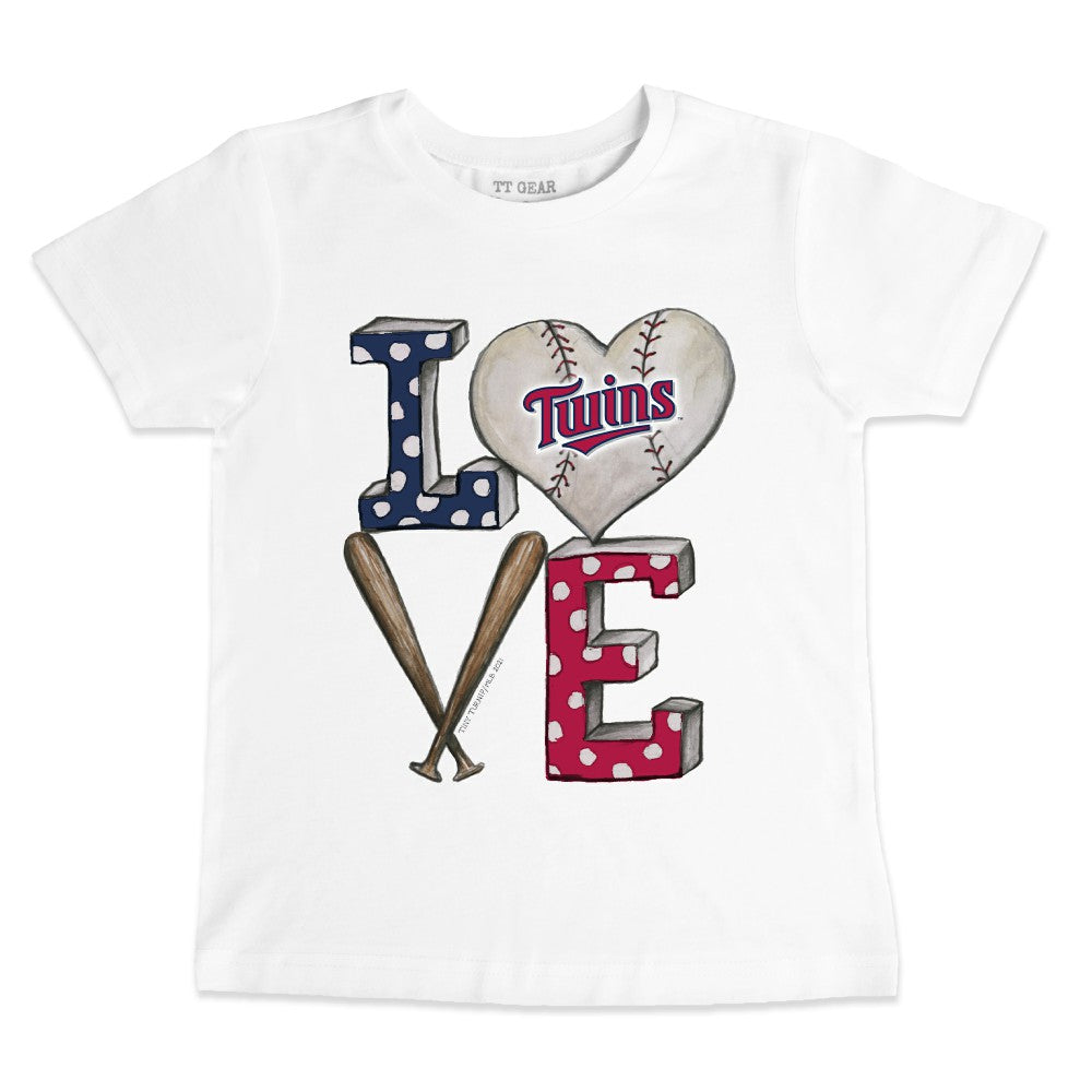MLB Minnesota Twins Tiny Turnip Youth Baseball Love T-Shirt