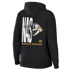 NHL Black Nashville Predators WEAR by Erin Andrews Women's Sponge Fleece Full-Zip Hoodie