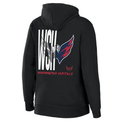 NHL Black Washington Capitals WEAR by Erin Andrews Women's Sponge Fleece Full-Zip Hoodie