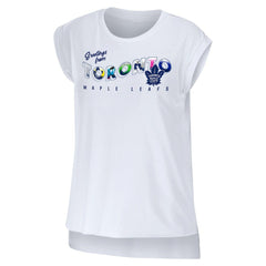 NHL White Toronto Maple Leafs WEAR by Erin Andrews Women's Greetings From Muscle T-Shirt