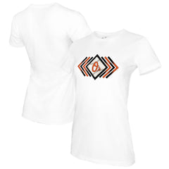 MLB Baltimore Orioles Tiny Turnip Women's Prism Arrows T-Shirt