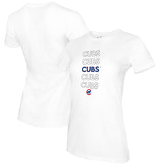 MLB Chicago Cubs Tiny Turnip Women's Stacked T-Shirt