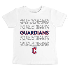 MLB Cleveland Guardians Tiny Turnip Youth Stacked T-Shirt