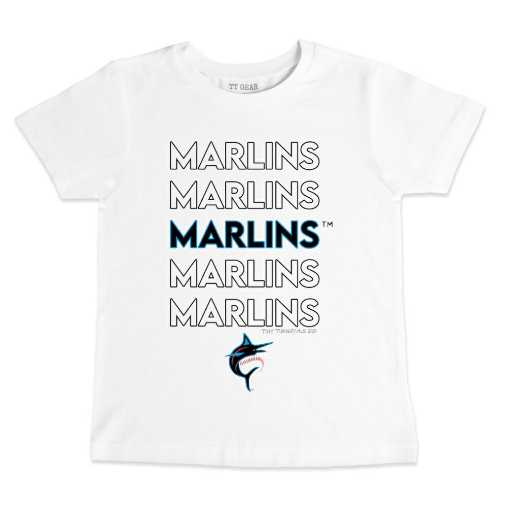 MLB Miami Marlins Tiny Turnip Youth Stacked T-Shirt
