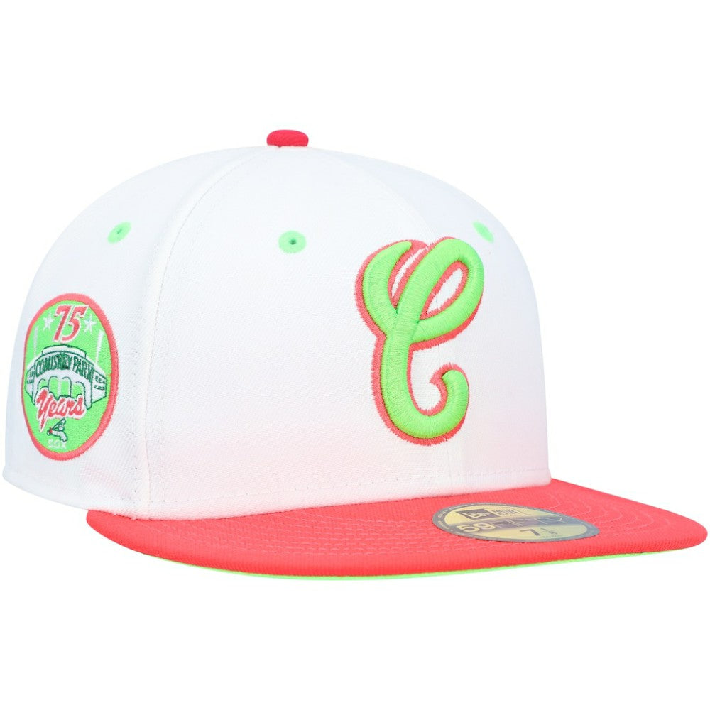 MLB Chicago White Sox New Era Cooperstown Collection Comiskey Park 75th Anniversary Strawberry Lolli 59FIFTY Fitted Hat