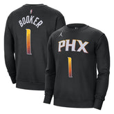 NBA Devin Booker Phoenix Suns Jordan Brand Statement Name & Number Pullover Sweatshirt