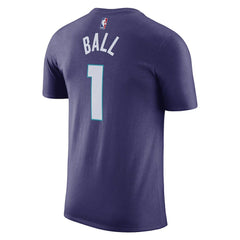 NBA LaMelo Ball Charlotte Hornets Jordan Brand 2022/23 Statement Edition Name & Number T-Shirt