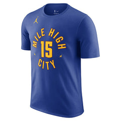 NBA Nikola Jokic Denver Nuggets Jordan Brand 2022/23 Statement Edition Name & Number T-Shirt sale