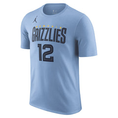 NBA Ja Morant Memphis Grizzlies Jordan Brand 2022/23 Statement Edition Name & Number T-Shirt