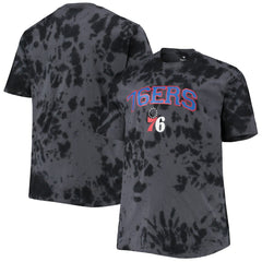 NBA Philadelphia 76ers Big & Tall Marble Dye Tonal Performance T-Shirt