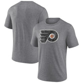 NHL Heather Gray Philadelphia Flyers Wraparound Tri-Blend T-Shirt