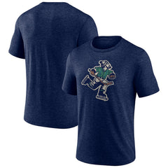 NHL Navy Vancouver Canucks Wraparound Tri-Blend T-Shirt
