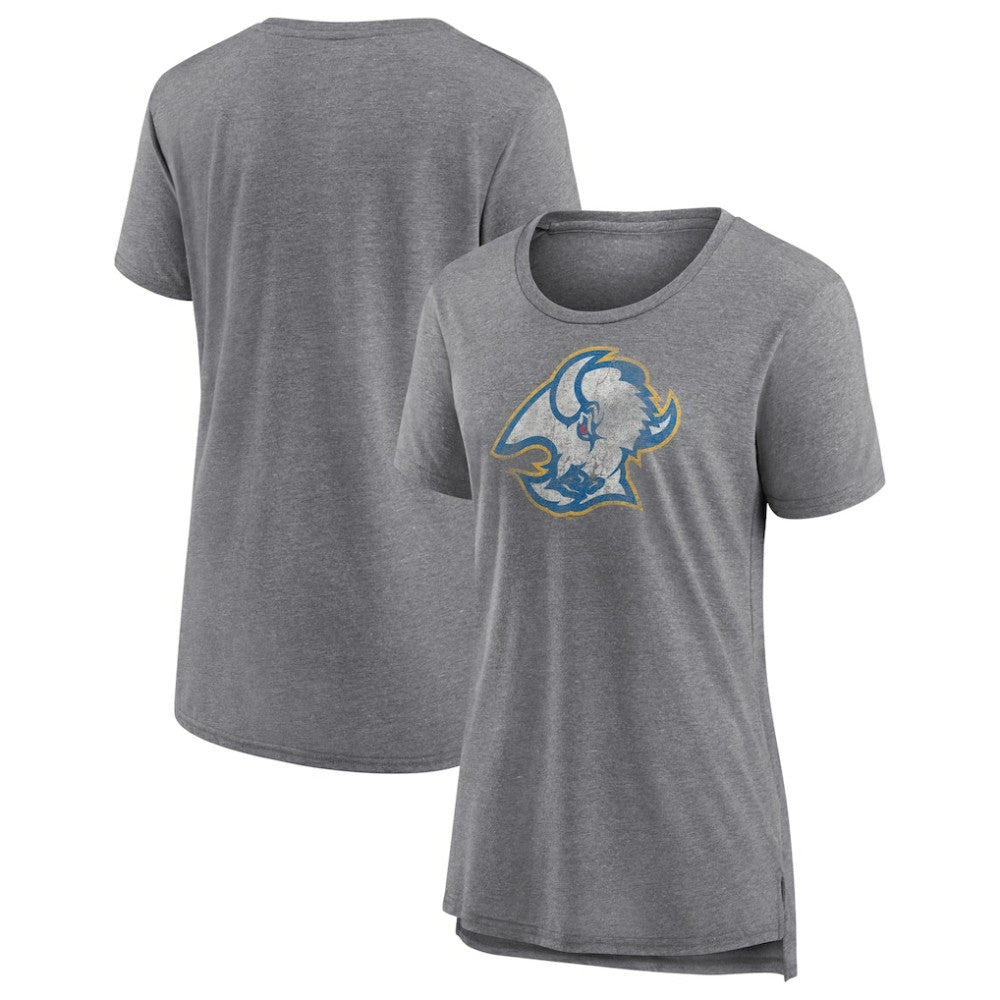 NHL Gray Buffalo Sabres Women's Slow Whistle Tri-Blend T-Shirt