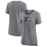 NHL Gray Philadelphia Flyers Women's Slow Whistle Tri-Blend T-Shirt