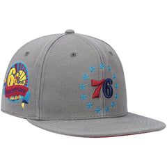 NBA Philadelphia 76ers Hardwood Classics 60th Anniversary Carbon Cabernet Fitted Hat