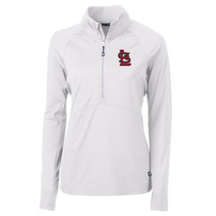 MLB St. Louis Cardinals Cutter & Buck Women's Adapt Eco Knit Stretch Half-Zip Pullover Top