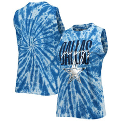 Lauren James Women's Tie-Dye Jersey Boxy Tank Top - Dallas Cowboys