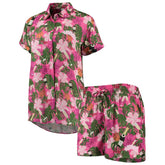 NBA Brooklyn Nets Lusso Women's Finley-Frankie Party Top & Shorts Set