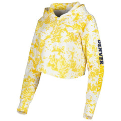 NBA Denver Nuggets Lusso Women's Maia Tri-Blend Cropped Quarter-Zip Top sale