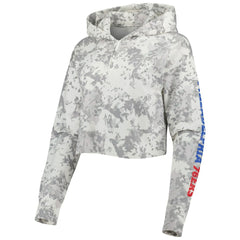NBA Philadelphia 76ers Lusso Women's Maia Tri-Blend Cropped Quarter-Zip Top