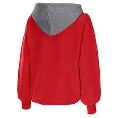 NBA Toronto Raptors WEAR by Erin Andrews Women's Pieced Quarter-Zip Hoodie Jacket