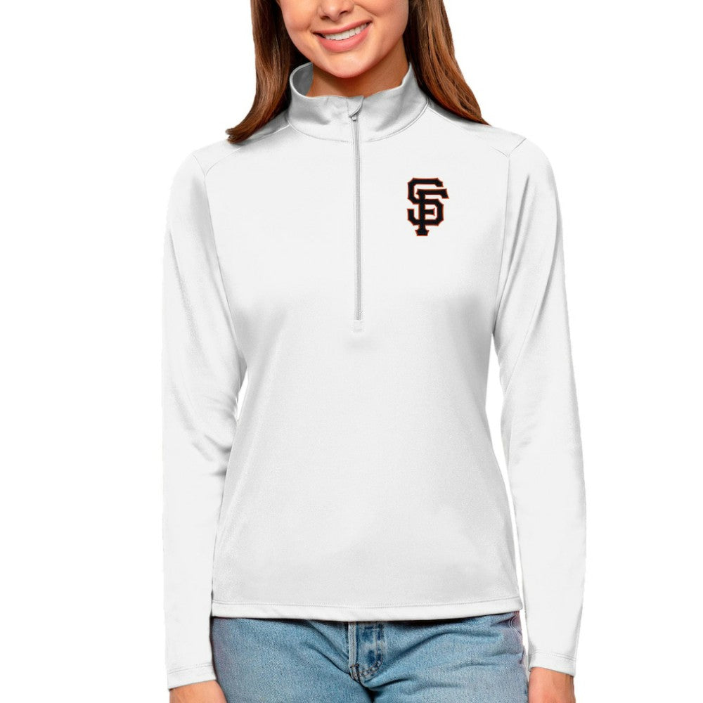 MLB San Francisco Giants Antigua Women's Tribute Quarter-Zip Pullover Top