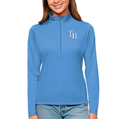 MLB Tampa Bay Rays Antigua Women's Tribute Quarter-Zip Pullover Top