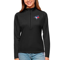 MLB Toronto Blue Jays Antigua Women's Tribute Quarter-Zip Pullover Top