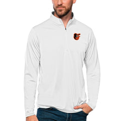 MLB Baltimore Orioles Antigua Tribute Quarter-Zip Pullover Top