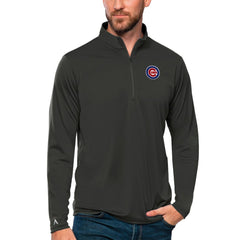 MLB Chicago Cubs Antigua Tribute Quarter-Zip Pullover Top