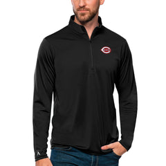 MLB Cincinnati Reds Antigua Tribute Quarter-Zip Pullover Top