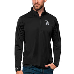 MLB Los Angeles Dodgers Antigua Tribute Quarter-Zip Pullover Top