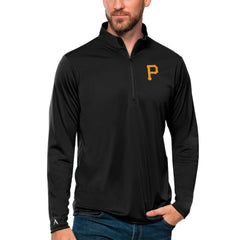 MLB Pittsburgh Pirates Antigua Tribute Quarter-Zip Pullover Top