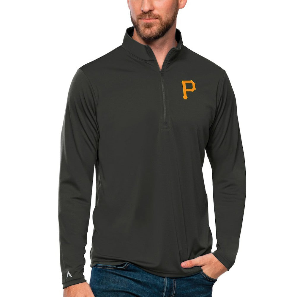 MLB Pittsburgh Pirates Antigua Tribute Quarter-Zip Pullover Top