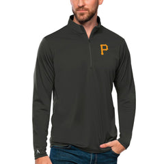 MLB Pittsburgh Pirates Antigua Tribute Quarter-Zip Pullover Top