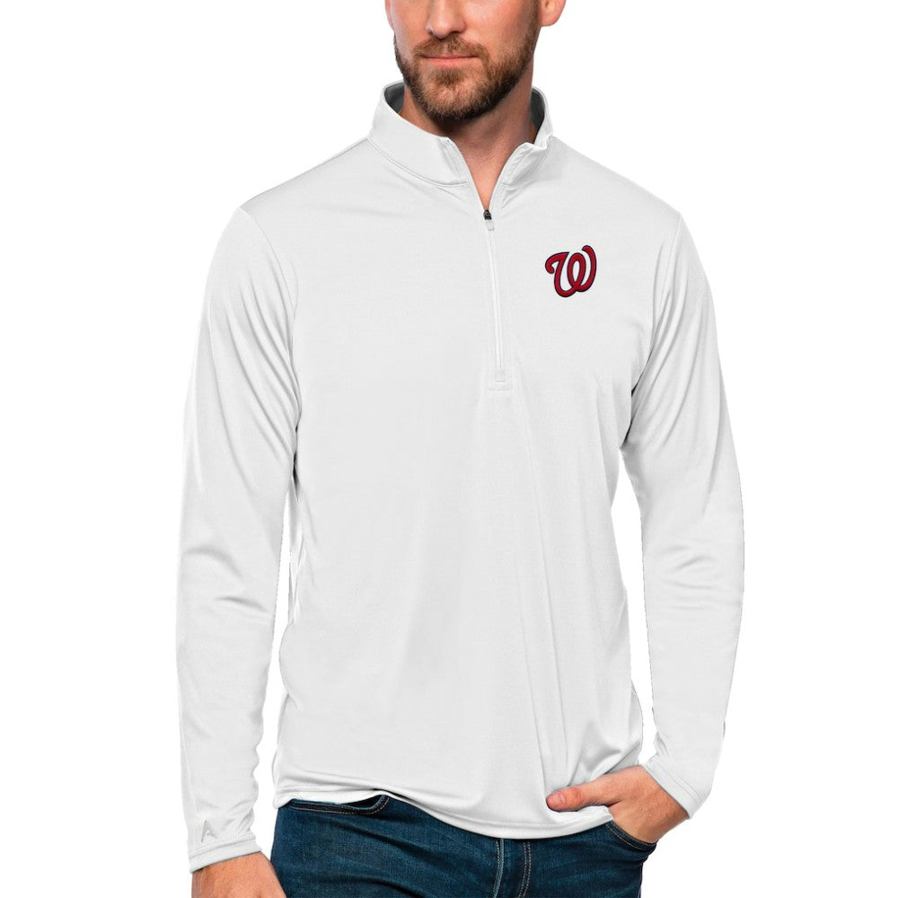 MLB Washington Nationals Antigua Tribute Quarter-Zip Pullover Top