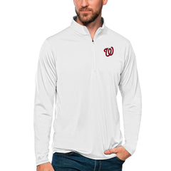 MLB Washington Nationals Antigua Tribute Quarter-Zip Pullover Top