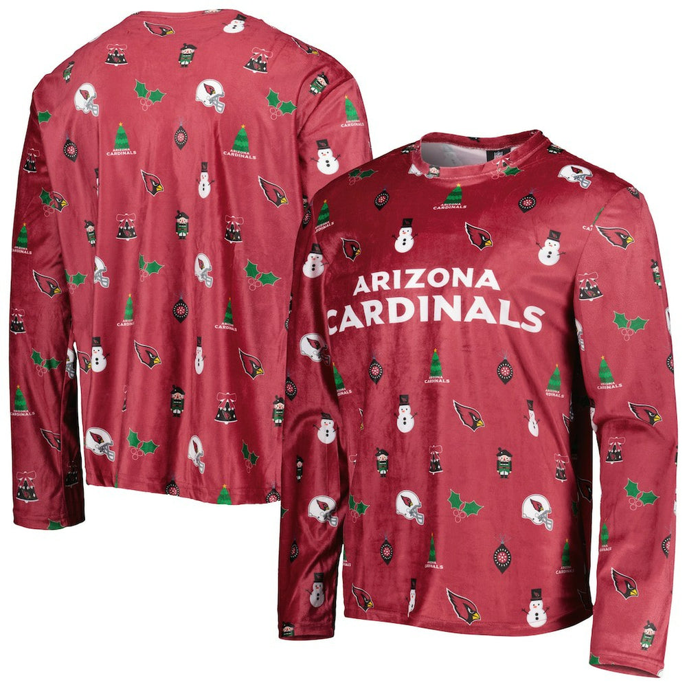 FOCO Holiday Repeat Long Sleeve T-Shirt - Arizona Cardinals