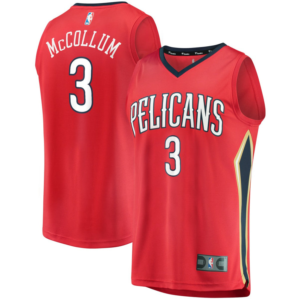 NBA C.J. McCollum New Orleans Pelicans Youth Fast Break Replica Player Jersey Red